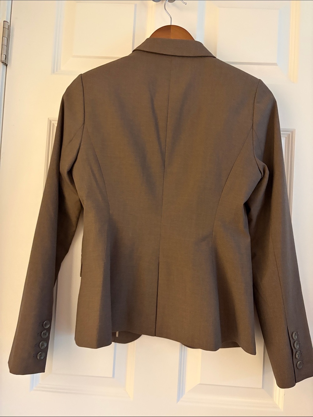 NWOT-The Limited Women's Brown Tailored Single-Button Blazer - Picture 5 of 6